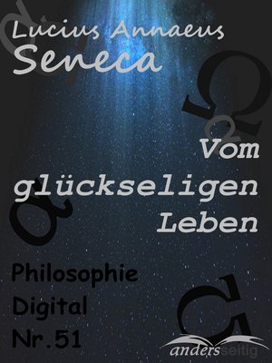 cover image of Vom glückseligen Leben